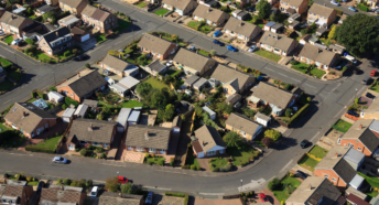 UK suburbs from above