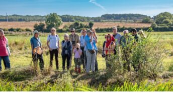 group of people at nature reserve