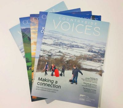 Copies of CPRE's magazine, Countryside Voices