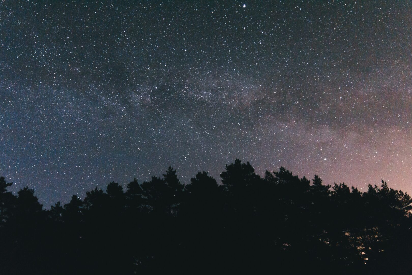 A clear night sky full of stars